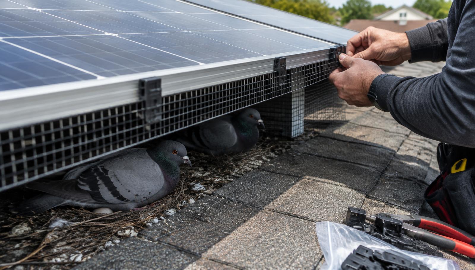 Vogelwering bij zonnepanelen: nodig of overbodig?